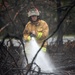 106th Rescue Wing firefighters check for hot spots