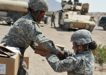 Cooks serve warm meals, cool drinks