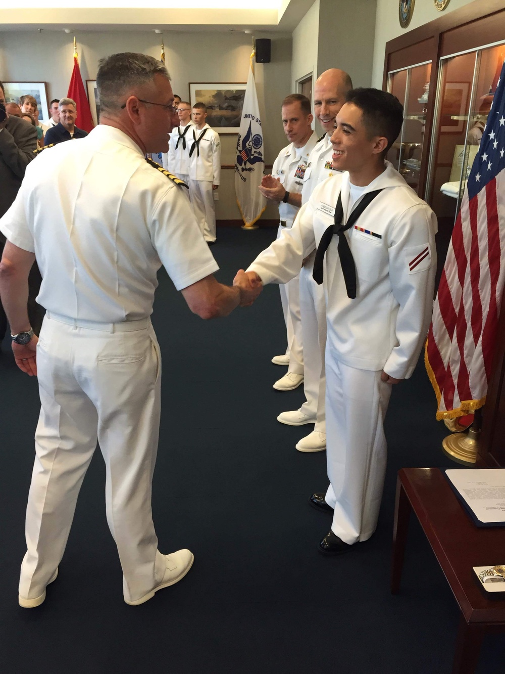 Boot camp graduates first to earn Recruit Honor Graduate Ribbon
