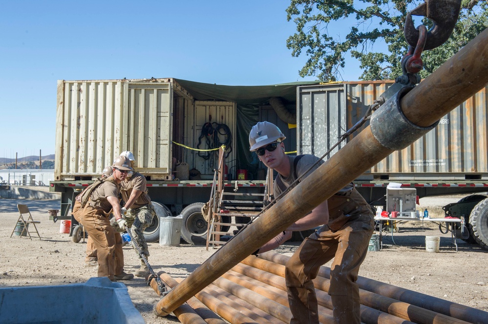 NMCB4's well water training