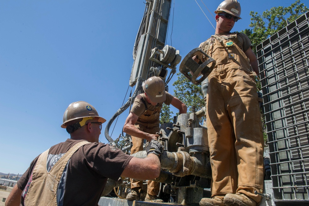 NMCB4's well water training