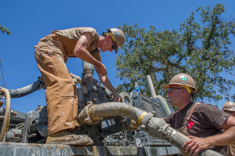 NMCB4's well water training