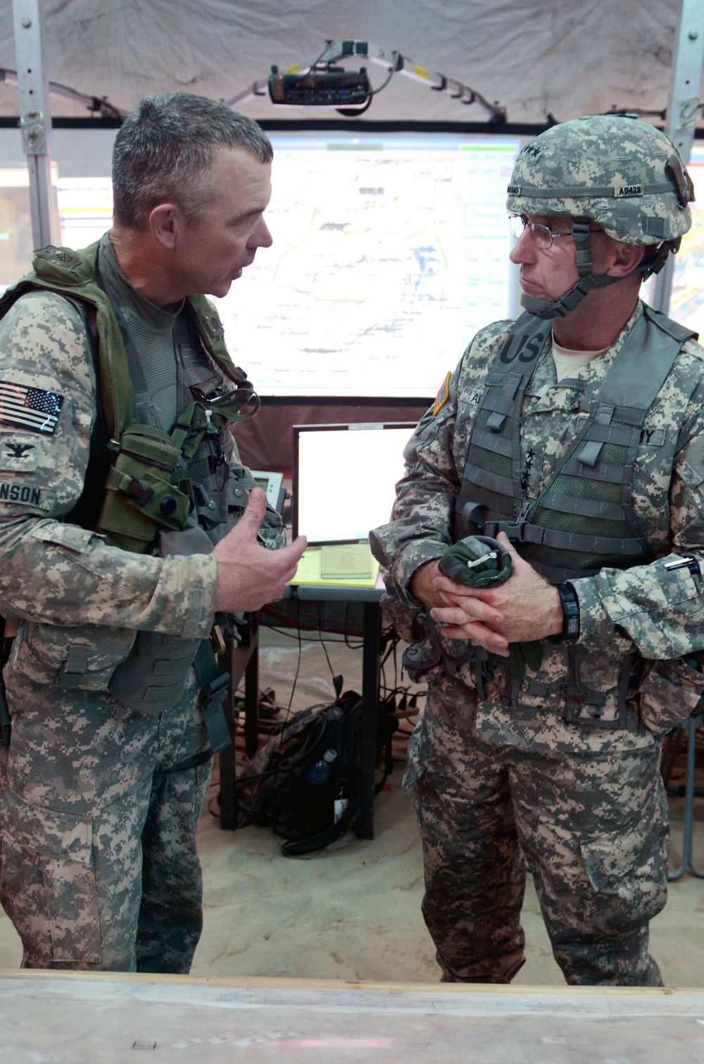 Gen. Robert Abrams visits National Guard troops at Fort Irwin