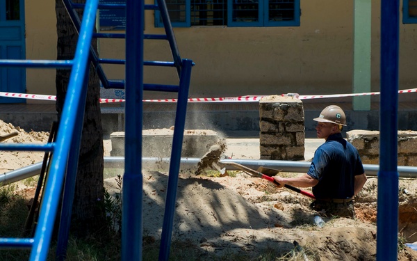 Pacific Partnership 2015 Navy, Air Force engineers refurbish restrooms at City of Hope children's center in Vietnam
