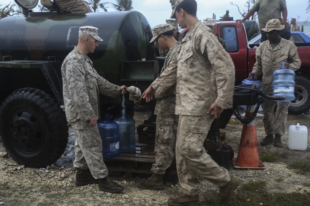 U.S. Marines aid Saipan with typhoon relief efforts