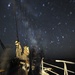 Coast Guard Eagle crew members enjoy the Perseid meteor shower