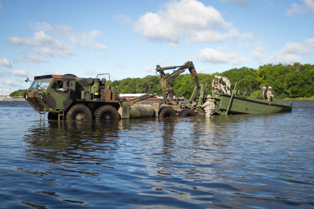 671st Engineer Company bridging