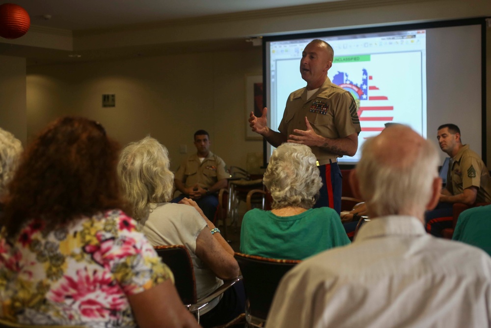 U.S. Marines visit Pearl Community Center in Darwin, Australia