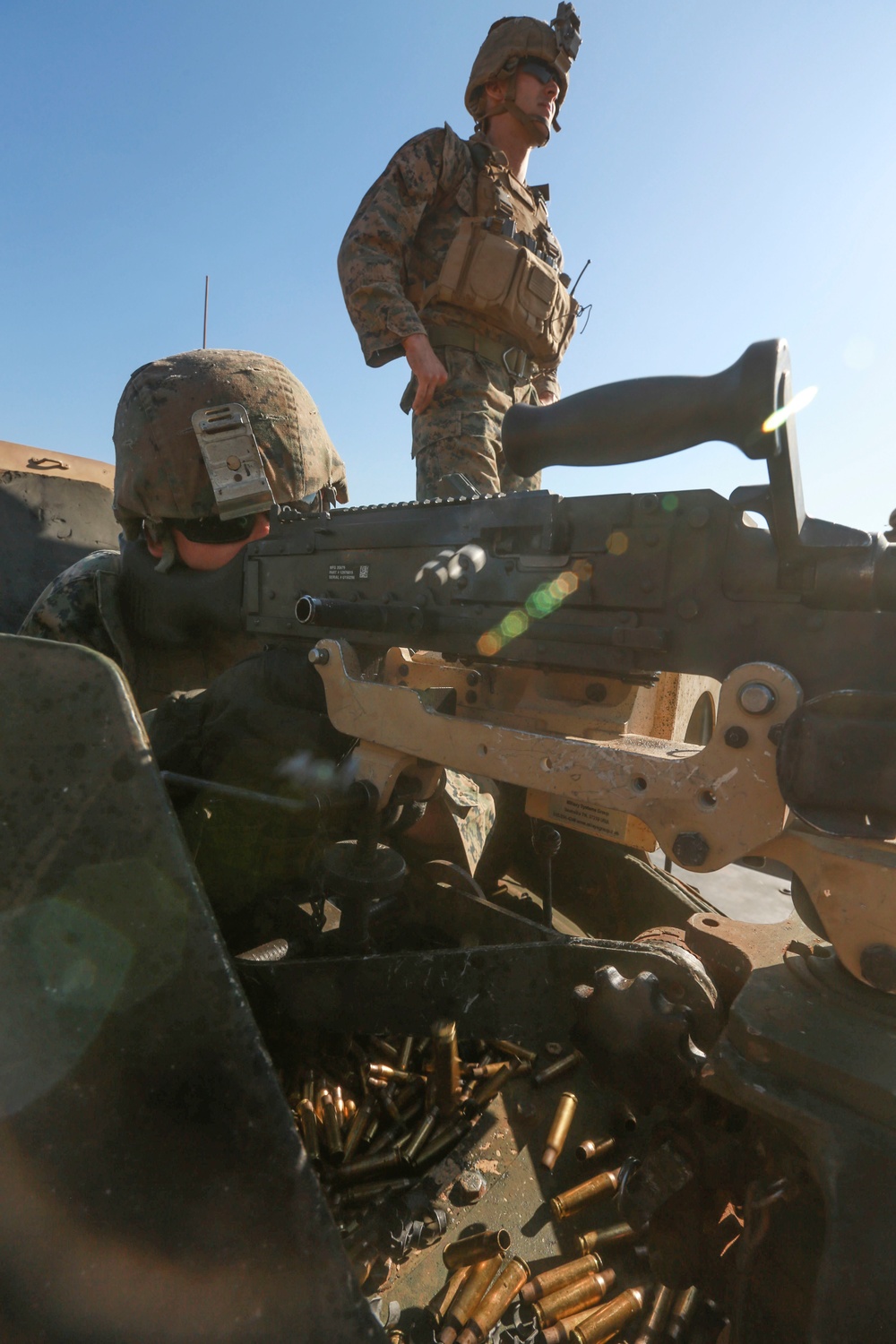 Marine Corps machine gun shoot in the Outback