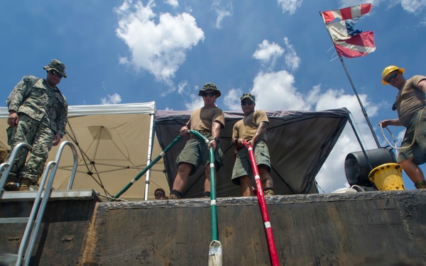 CSS Georgia Salvage operation