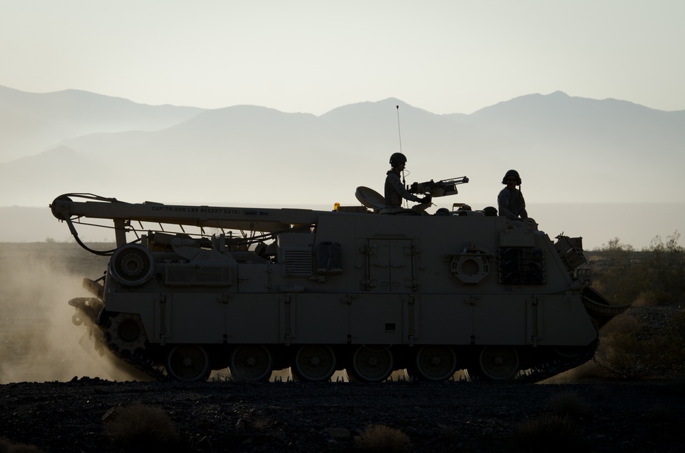 116th Cavalry Brigade Combat Team NTC rotation force-on-force day one