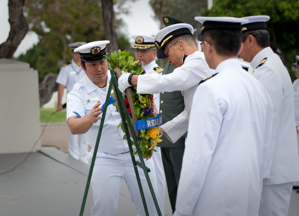 Wreath laying ceremony at Fort Rosecrans National Cemetery