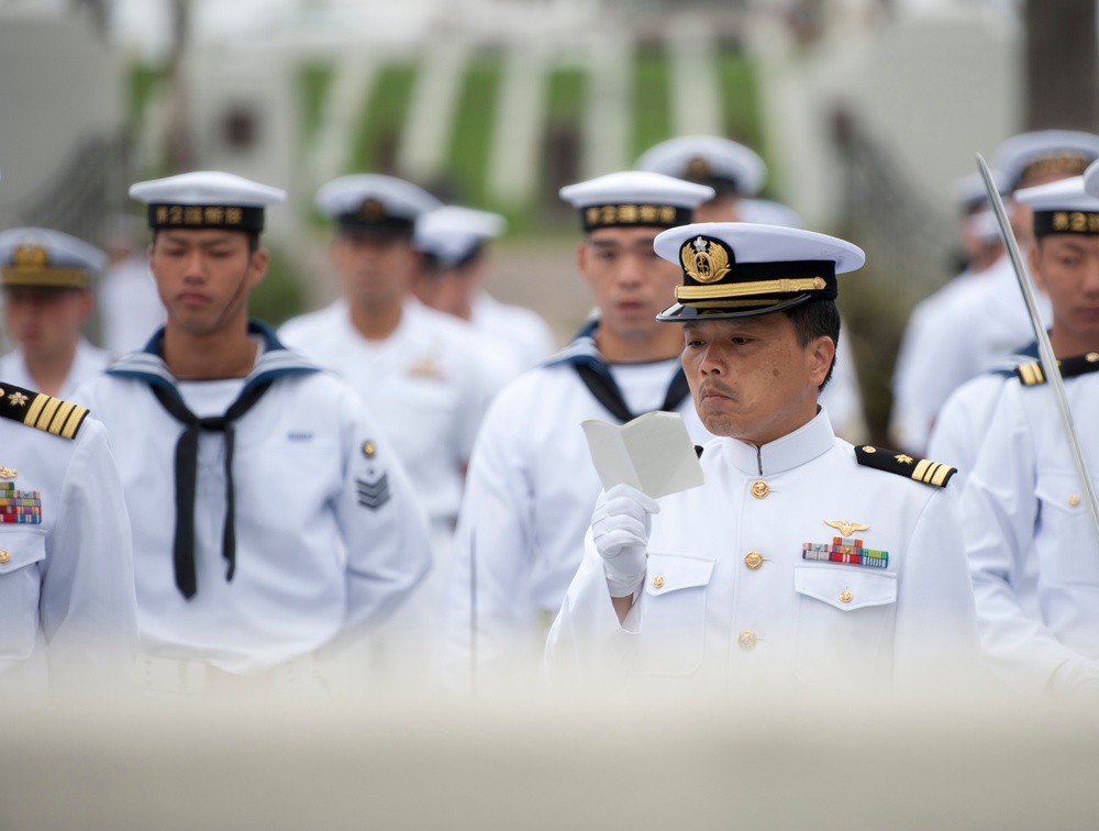 Wreath laying ceremony at Fort Rosecrans National Cemetery