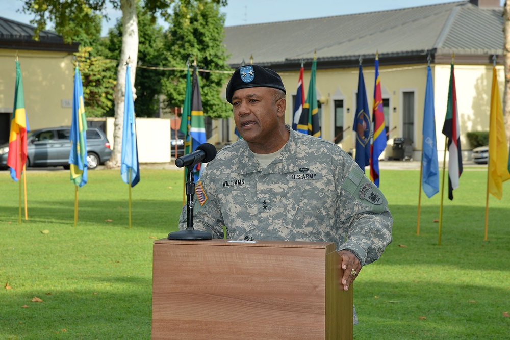 Patch ceremony for BG Kenneth H. Moore, Jr.Caserma Ederle, Vicenza, Italy