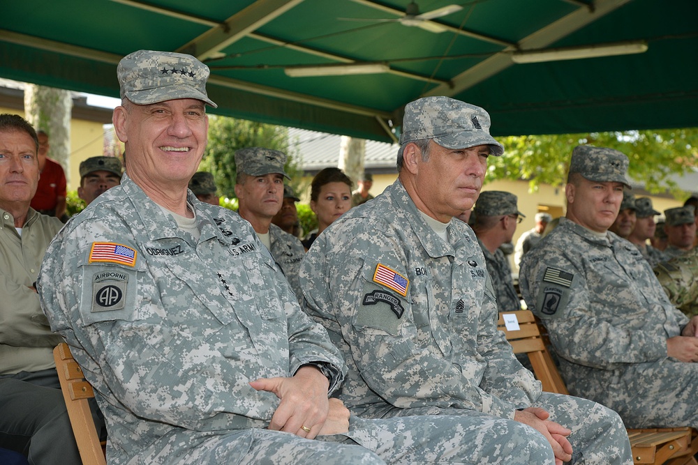 Patch ceremony for BG Kenneth H. Moore, Jr.Caserma Ederle, Vicenza, Italy