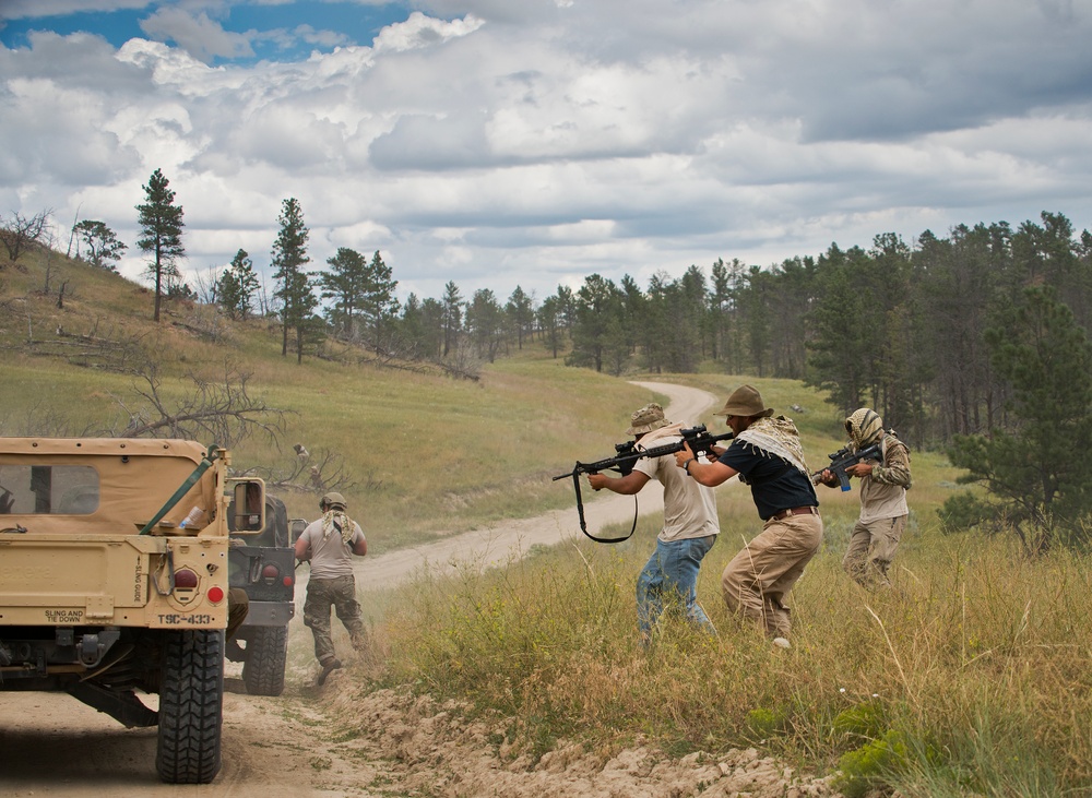 Home on the range:  Security forces team heads West for Reserve field training