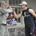 Ravens Football team interacts with Army Recruiters and Future Soldiers.