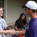Ravens football team interacts with Army Recruiters and Future Soldiers