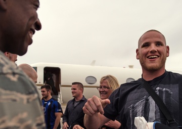US service members who foiled train attack receive 'heroic welcome' at Ramstein