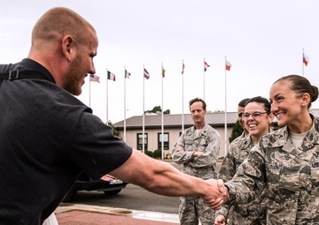 US service members who foiled train attack receive 'heroic welcome' at Ramstein