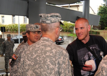 US service members who foiled train attack receive 'heroic welcome' at Ramstein
