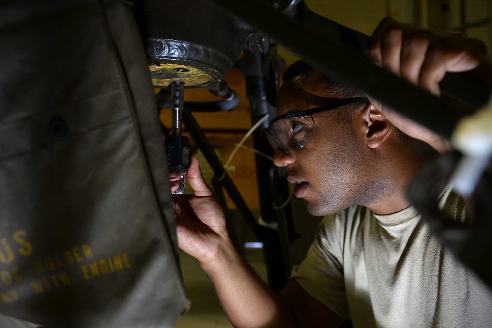 Ground equipment maintainers support flightline missions