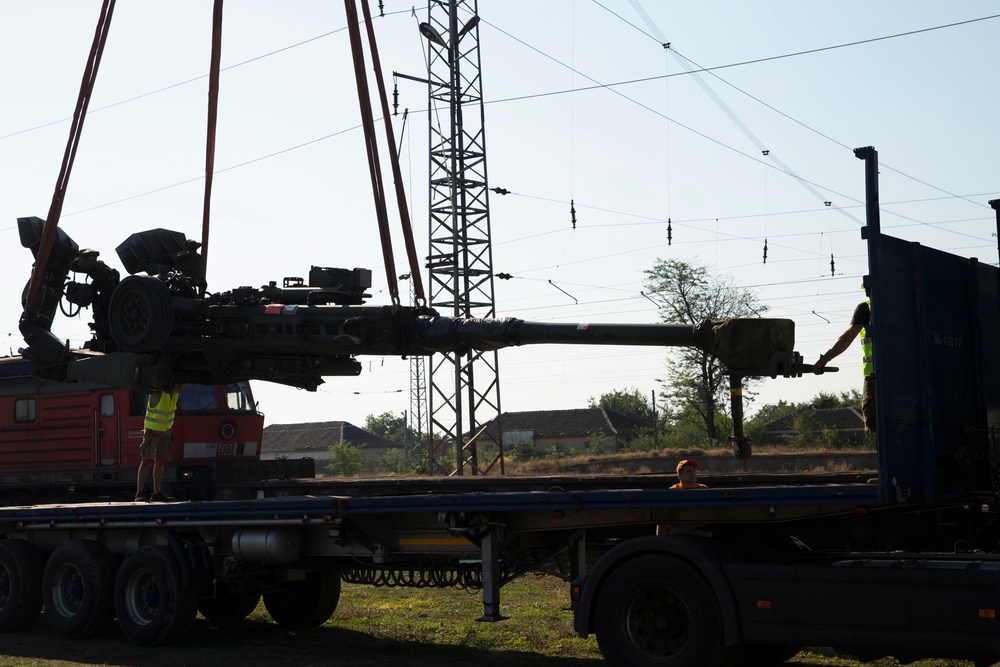 U.S. Marine armor, weapons arrive in Bulgaria