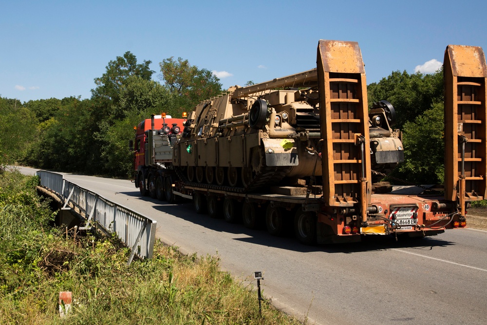 U.S. Marine armor, weapons arrive in Bulgaria