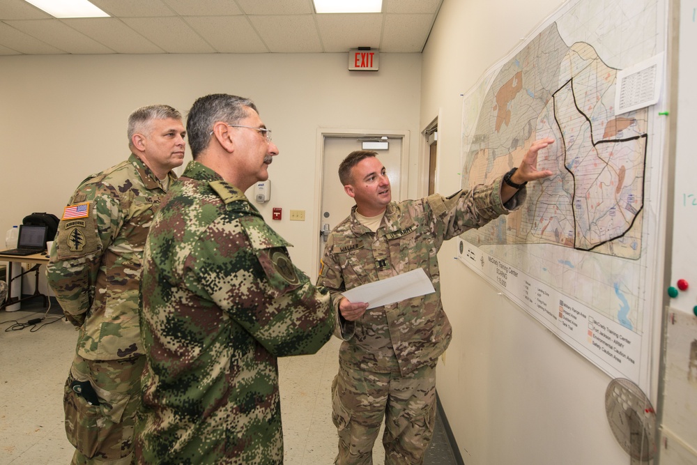 Senior Colombian army engineer visits South Carolina National Guard Best Engineer Competition