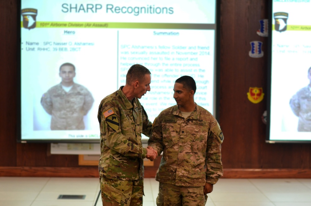Strike Soldier recognized for SHARP effort