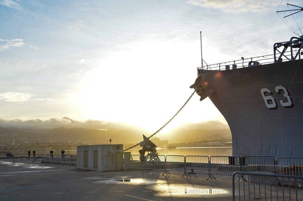 Sunrise at the USS Missouri