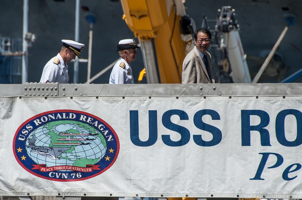 USS Ronald Reagan action