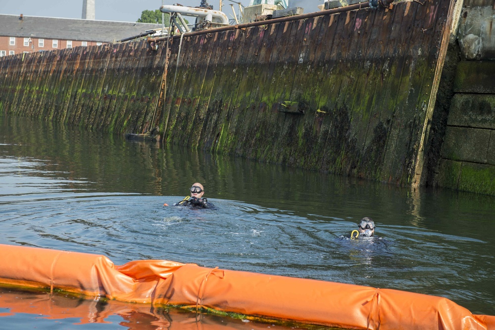 Diving Operations ATFP Port Security Barrier Mooring Inspection