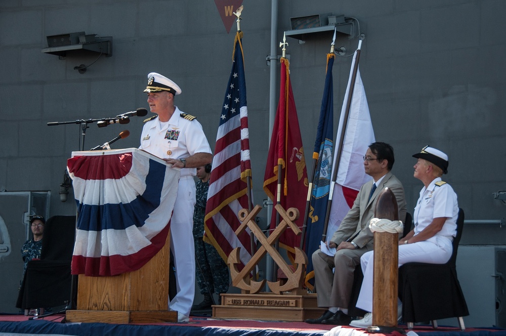 USS Ronald Reagan action