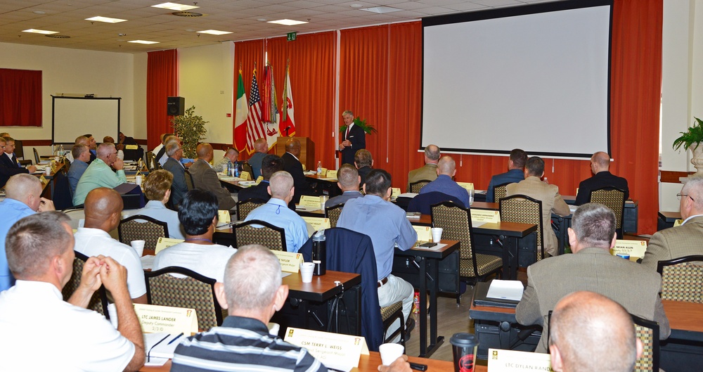 John M. McHugh visited at Caserma Ederle in Vicenza, Italy