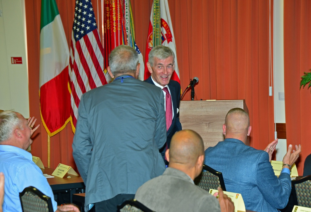 John M. McHugh visited at Caserma Ederle in Vicenza, Italy