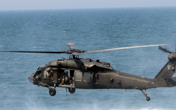 Hovering overhead