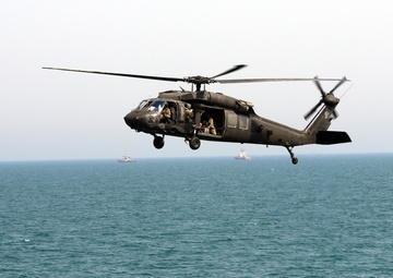 Flying over the North Arabian Gulf