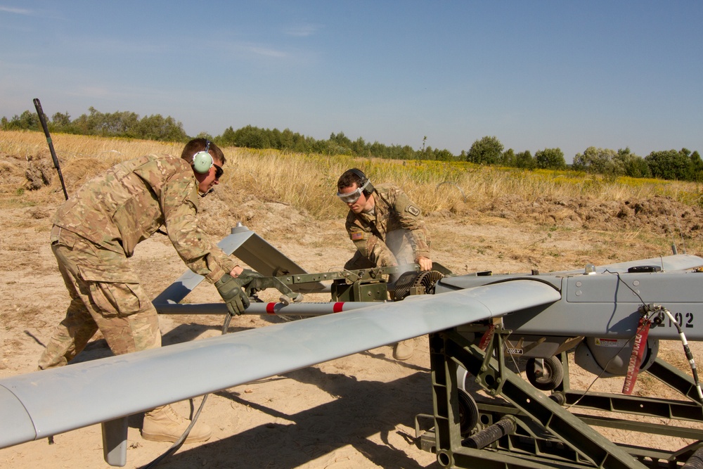 Sky Soldiers train Ukrainian national guard soldiers on unmanned aerial systems