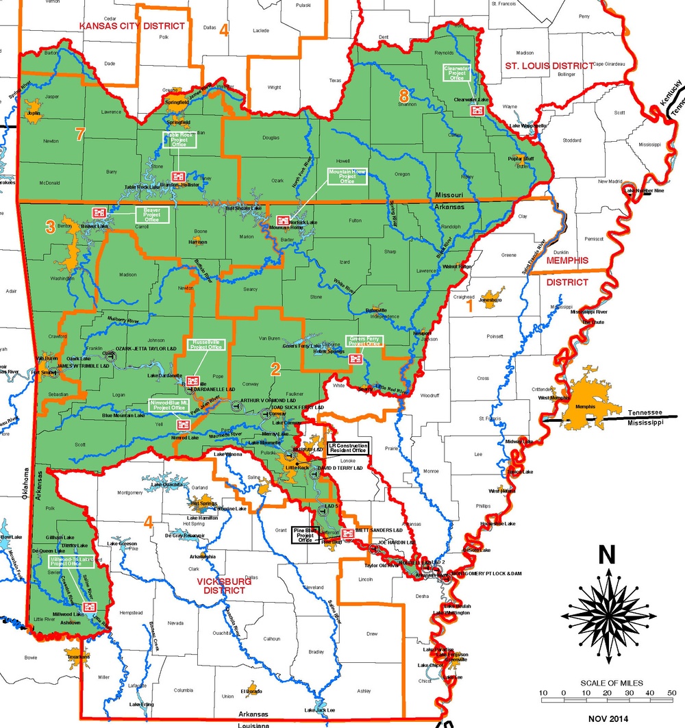 Little Rock District Map