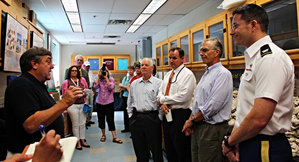 US Army Corps of Engineers, Baltimore District commander tours Maryland hatchery with Sen. Cardin