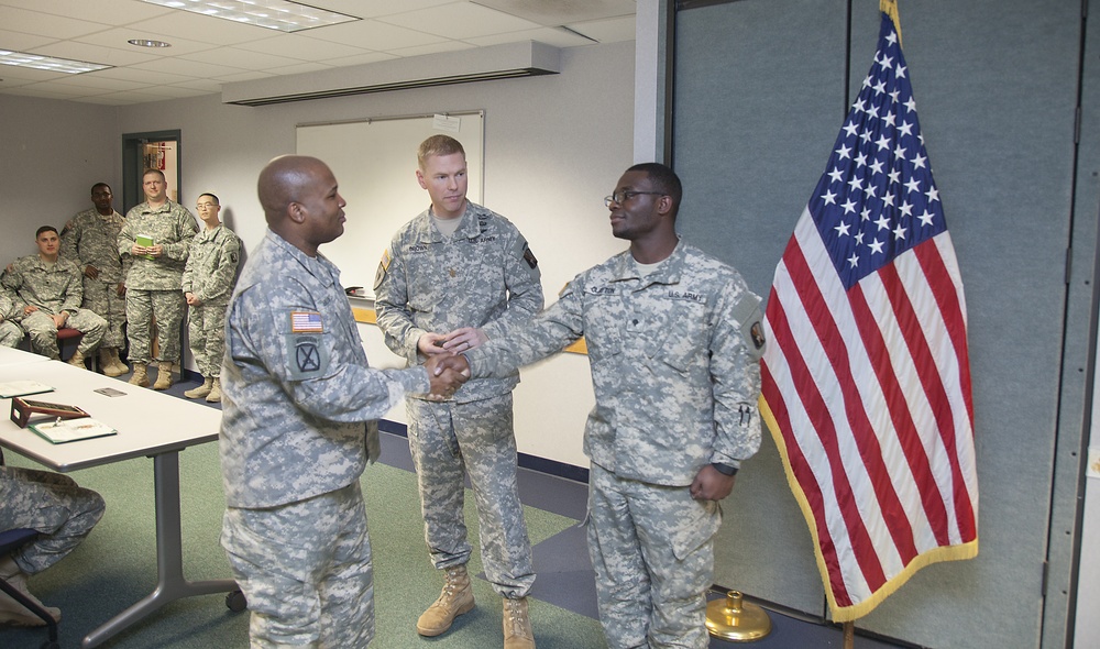 55th Signal Company (Combat Camera) award ceremony