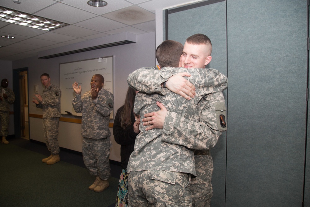 Sgt. McCann promotion ceremony