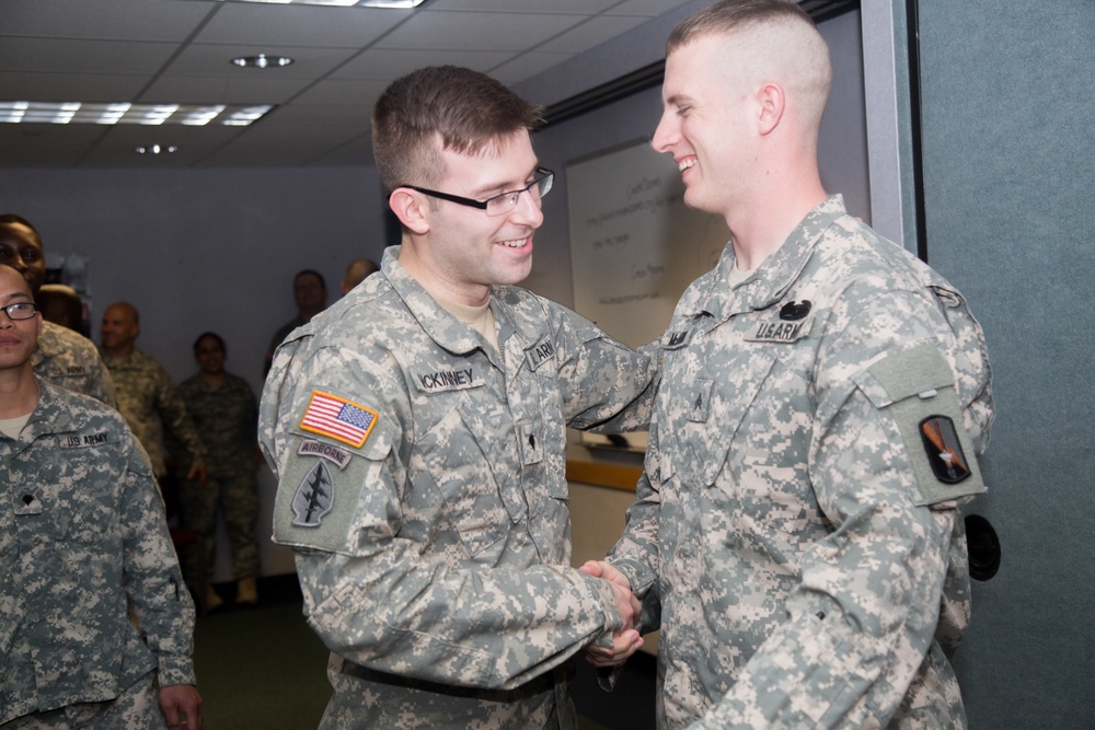 Sgt. James McCann promotion ceremony