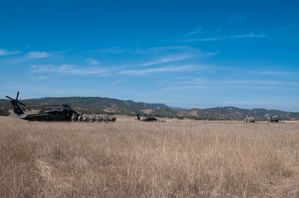 1-140th Aviation conducts air assault with 1-184th Infantry