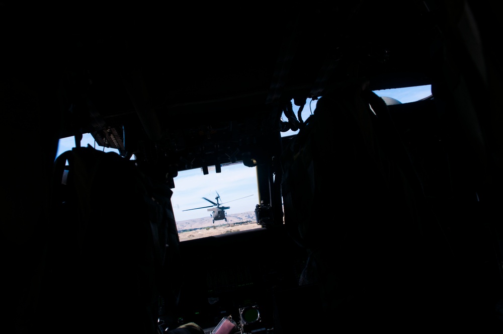 1-140th Aviation conducts air assault with 1-184th Infantry