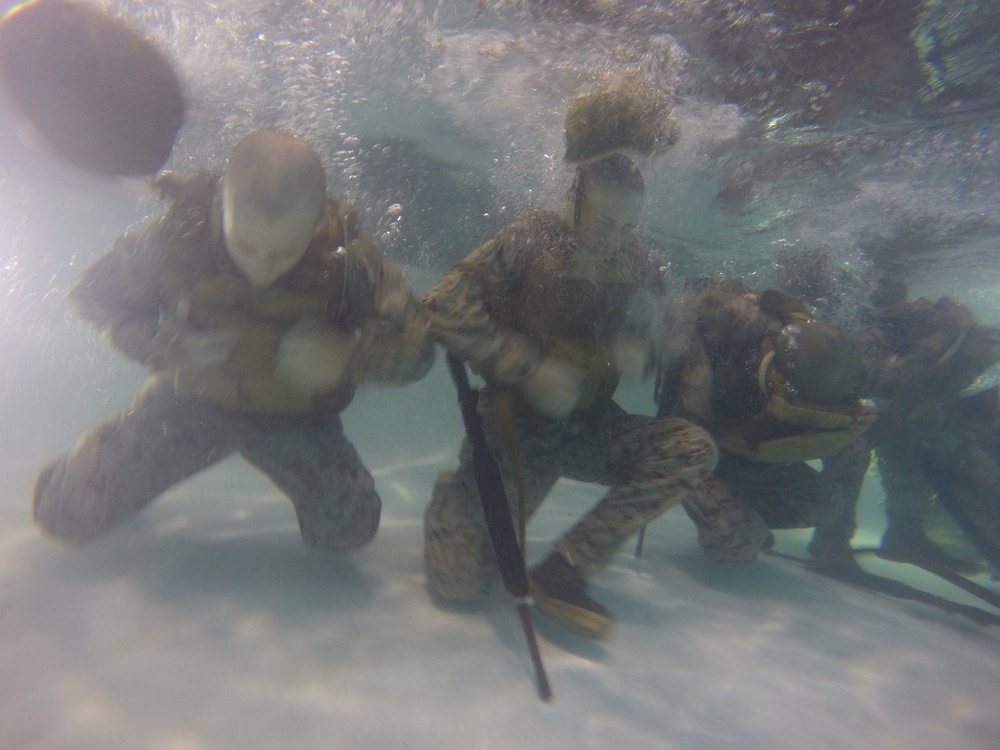 Parris Island recruits learn how to swim like Marines