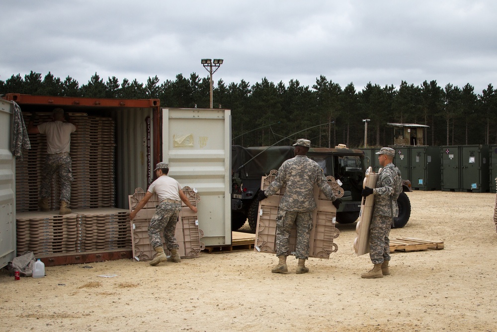 43rd QM Company FOB cleanup