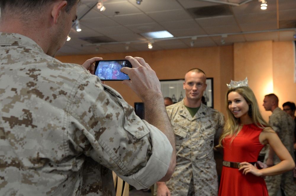 Miss America 2015 visits Naval Medical Center San Diego