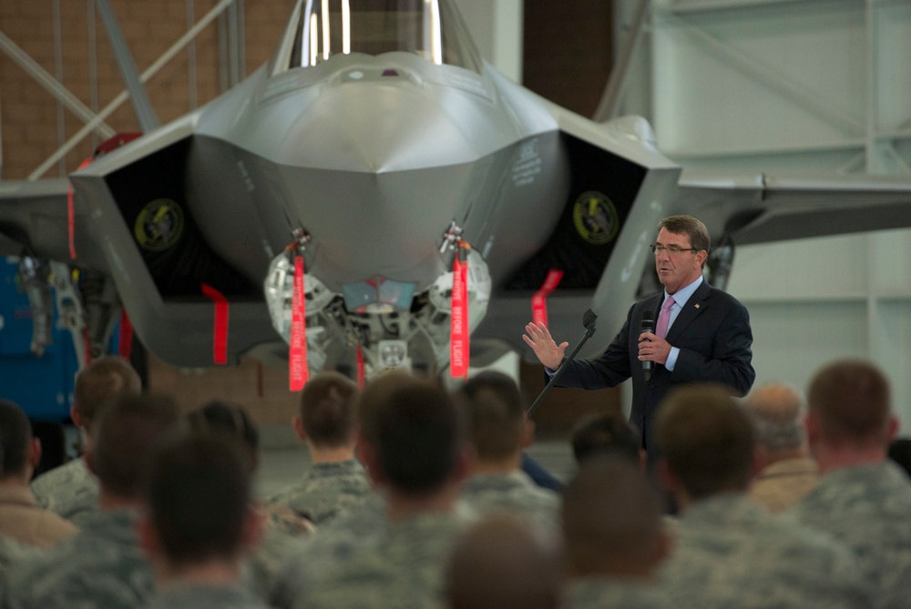 Secretary of defense visits Nellis AFB